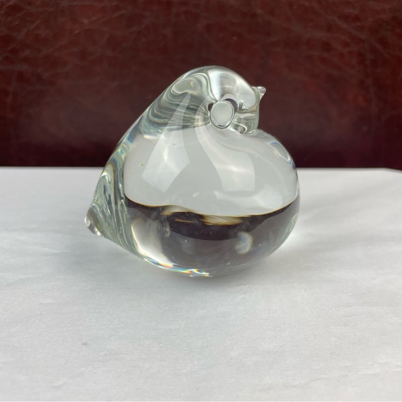 Art Glass Bird Chick Peep Shaped Paperweight - Picture 3 of 9